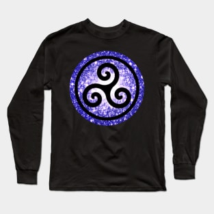 Celtic Celestial Triple Spiral Long Sleeve T-Shirt